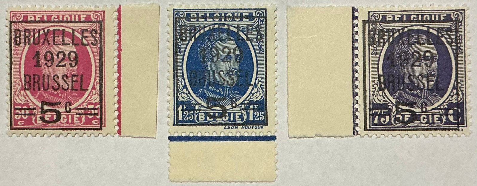 LOT A60. COB: 273/75. HOUYOUX. Surchargé.MNH***, Timbres & Monnaies, Neuf, Enlèvement ou Envoi, Non oblitéré, Gomme originale