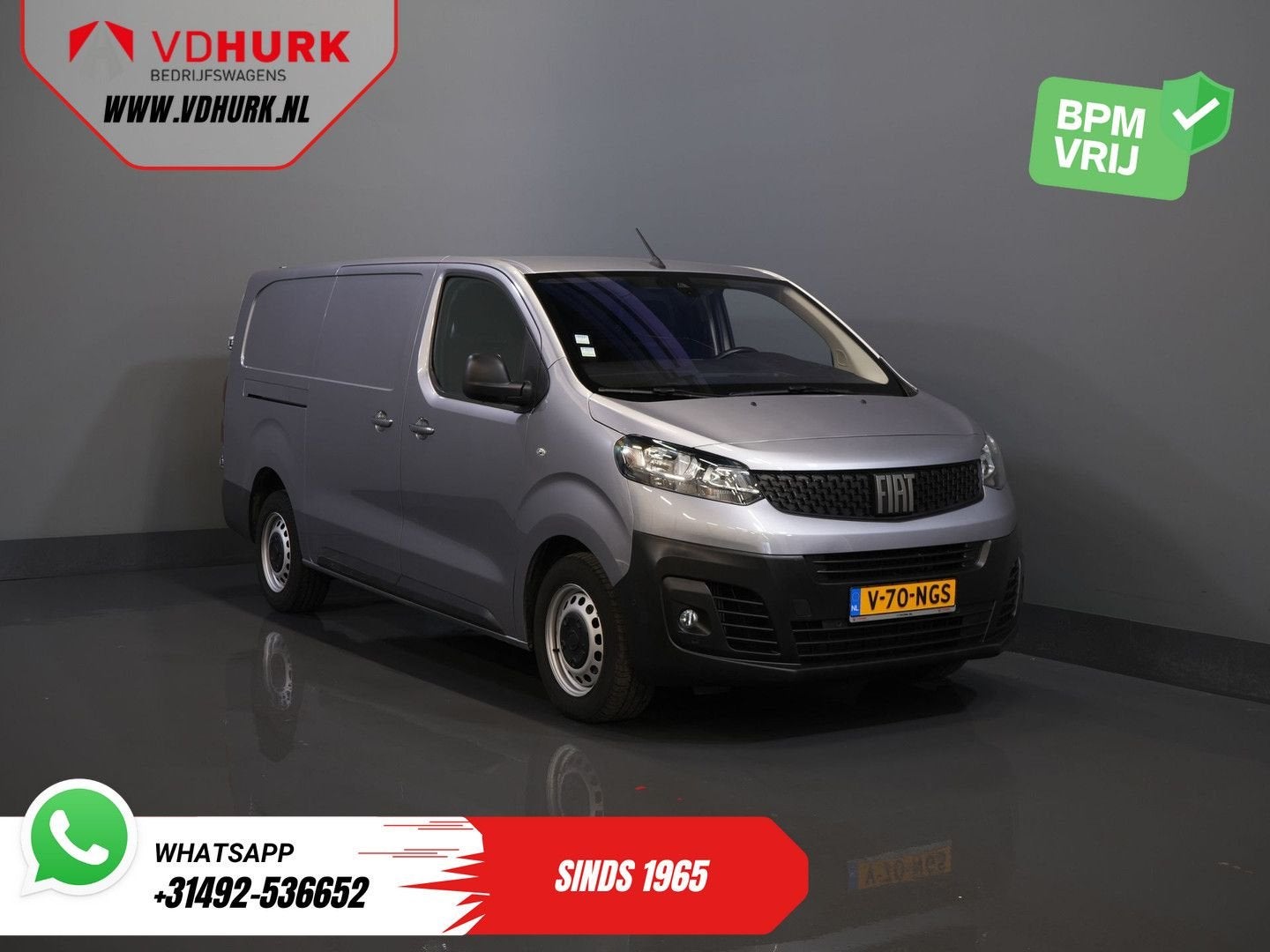 Fiat Scudo 2.0 MJ 145 pk L3 BPM VRIJ! (DEMO) Adapt.Cruise/ C, Auto's, Parkeersensor, Bedrijf, 0 g/km, Handgeschakeld
