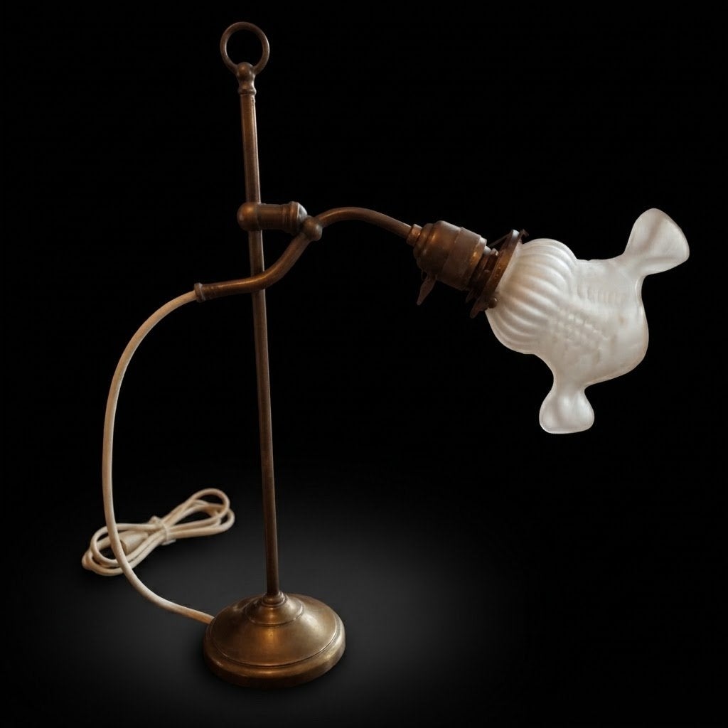Lampe col de cygne , 1900 Art nouveau, Enlèvement