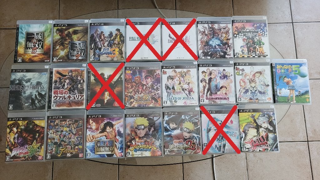 Lot de jeux PS3 japonais (PlayStation 3) – imports, Ophalen