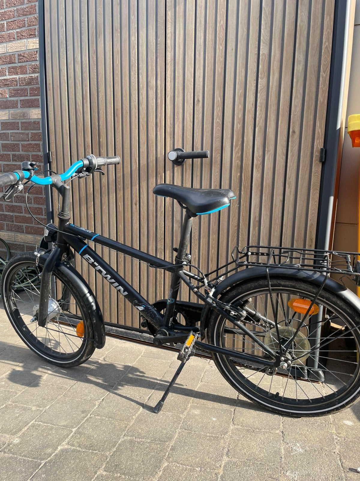 Kinderfiets met bagagedrager BTWIN, Vélos & Vélomoteurs, Enlèvement, Utilisé, 20 pouces, Vitesses