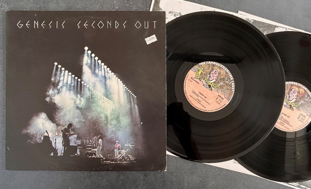 GENESIS - Seconds out ( 2LP; EX/EX ), 12 pouces, Enlèvement ou Envoi, Rock progressif, Double LP