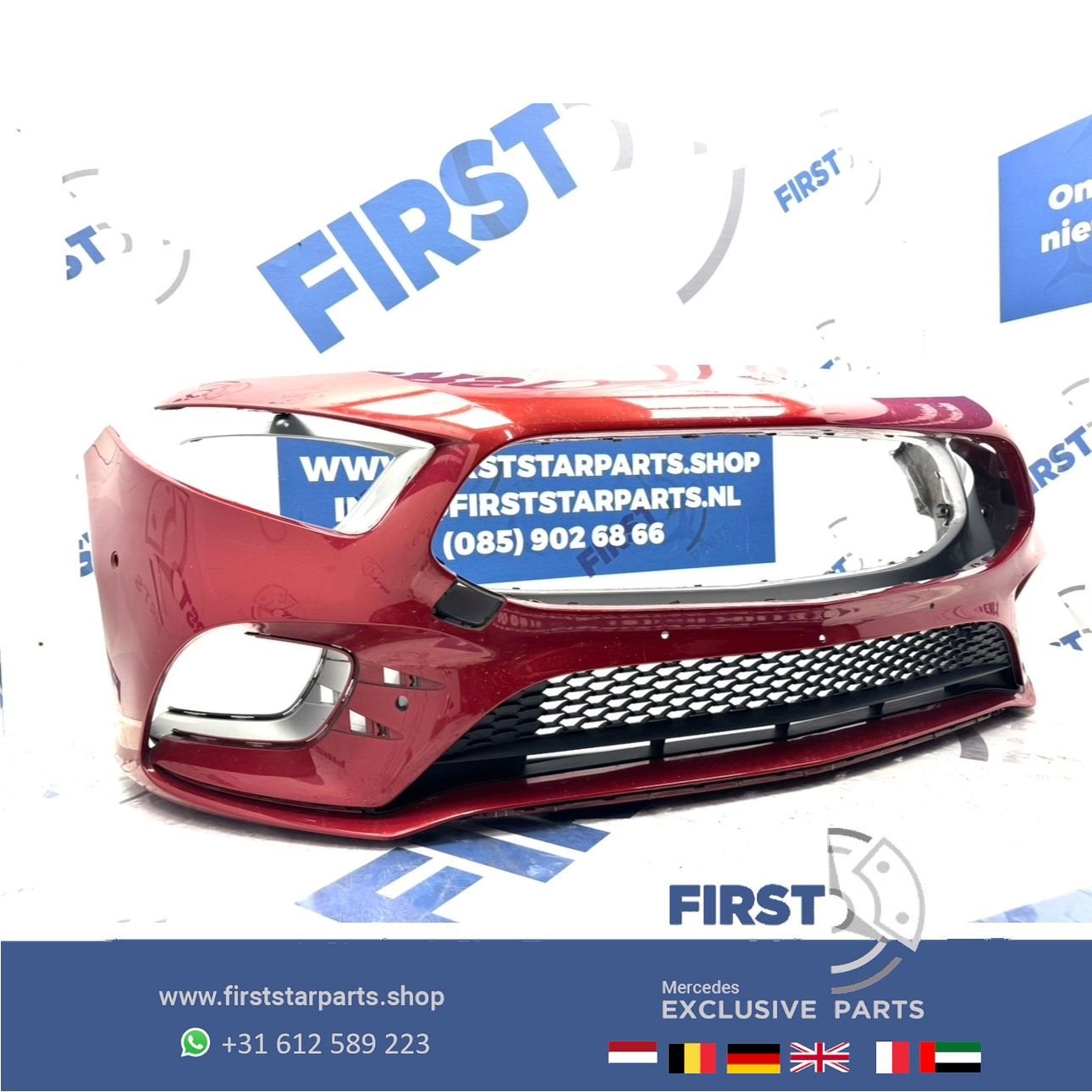 W177 AMG BUMPER Mercedes A Klasse A1778856100 VOORBUMPER 201, Gebruikt, -, Voor, Ophalen of Verzenden