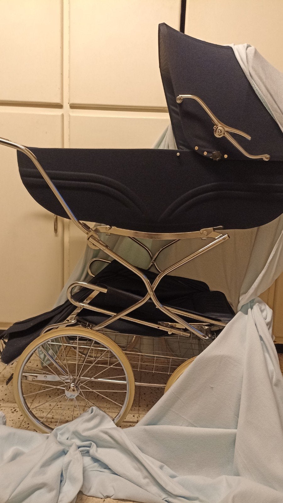 Om te vormen tot: kinderwagen + reiswieg + kinderzitje, Ophalen, Kinderwagen