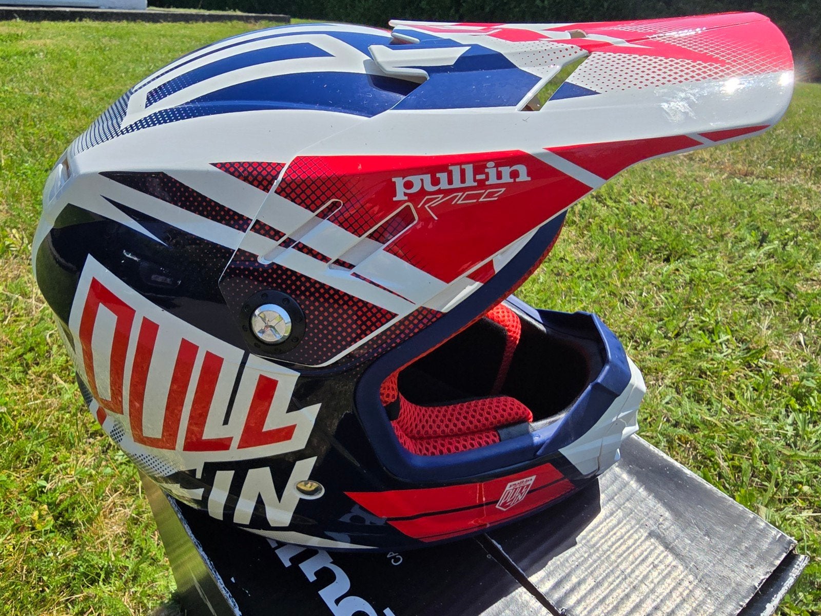 Kinder motorhelm maat S 47-48, Autres marques, Seconde main, Casque off road, Enlèvement