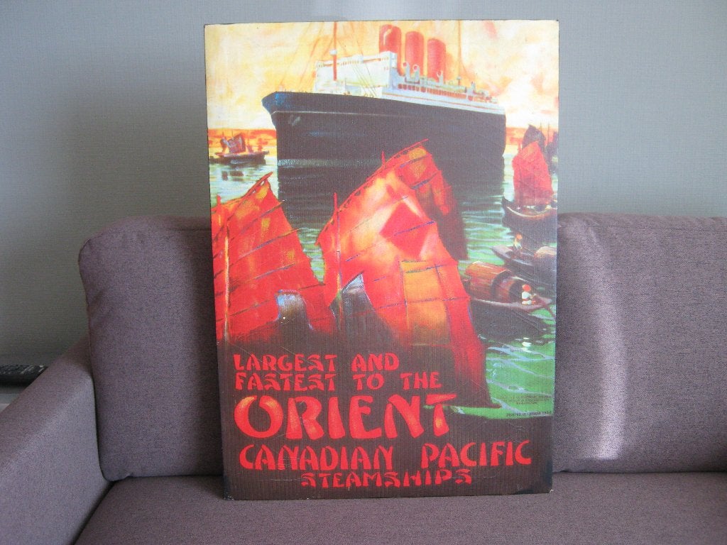 Reclame afbeelding Canadian Pacific., Verzamelen, Ophalen, Gebruikt, Buitenland, Prent
