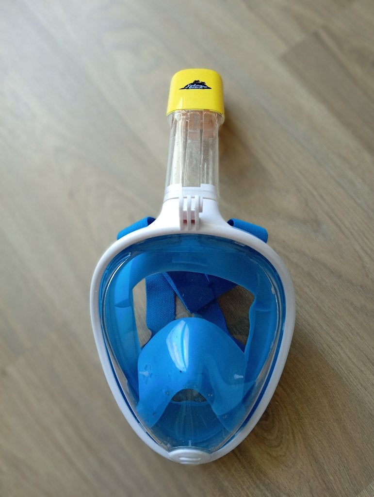 Duikmasker/ Snorkelmasker Kokomo Beach blauw, Watersport en Boten, Ophalen of Verzenden, Zo goed als nieuw, Snorkelmasker