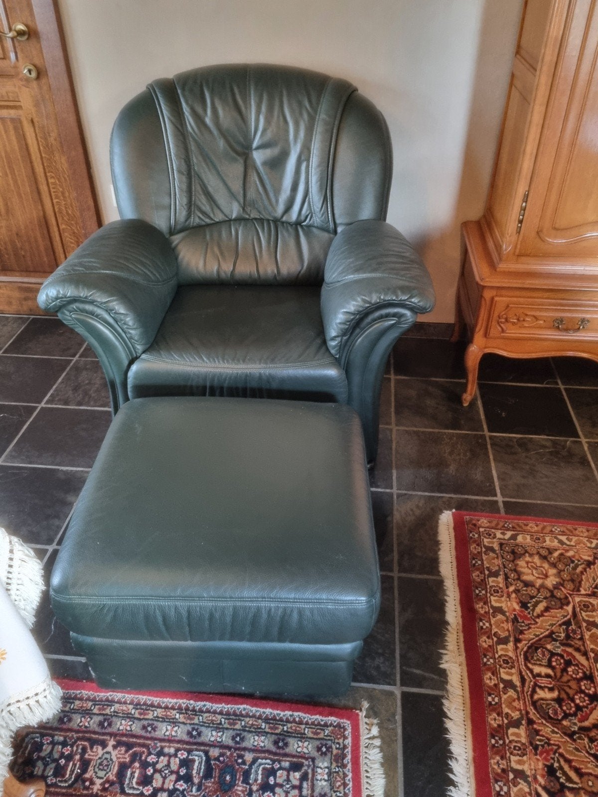 Compleet salon, Ophalen