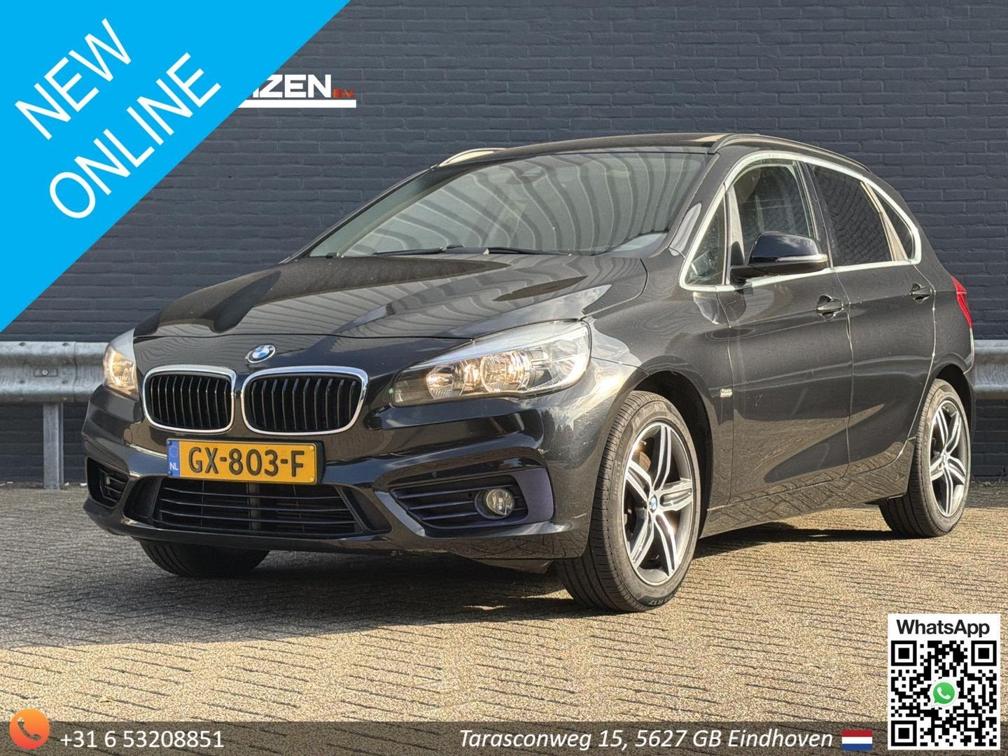BMW 218 Active Tourer 2-serie 218i Sport | Pano | Cruise | C, Auto's, Monovolume, Panoramadak, Zwart, Bedrijf