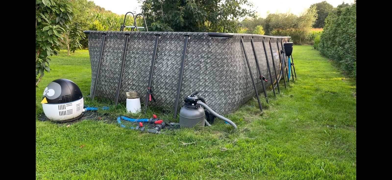 Warmtepomp pinguin 5 kw voor zwembad. Werkt perfect., Tuin en Terras, Ophalen, Gebruikt, Verwarming