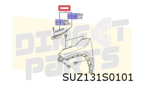 Suzuki Across (9/20-) (A5Z) afdichting Links voorscherm - mo, -, Verzenden, -, Nieuw