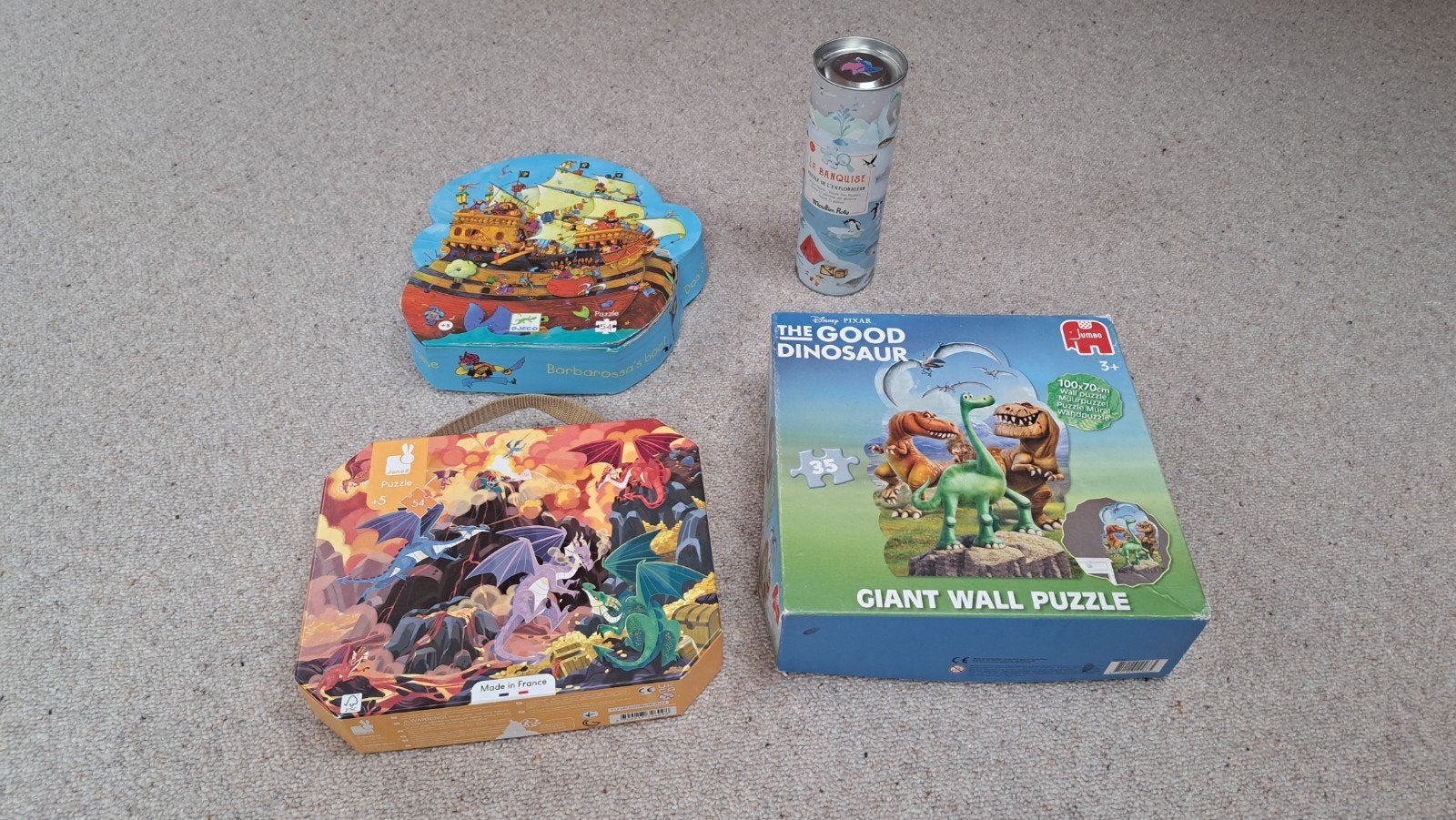 Lot de 4 puzzles, Ophalen, Gebruikt