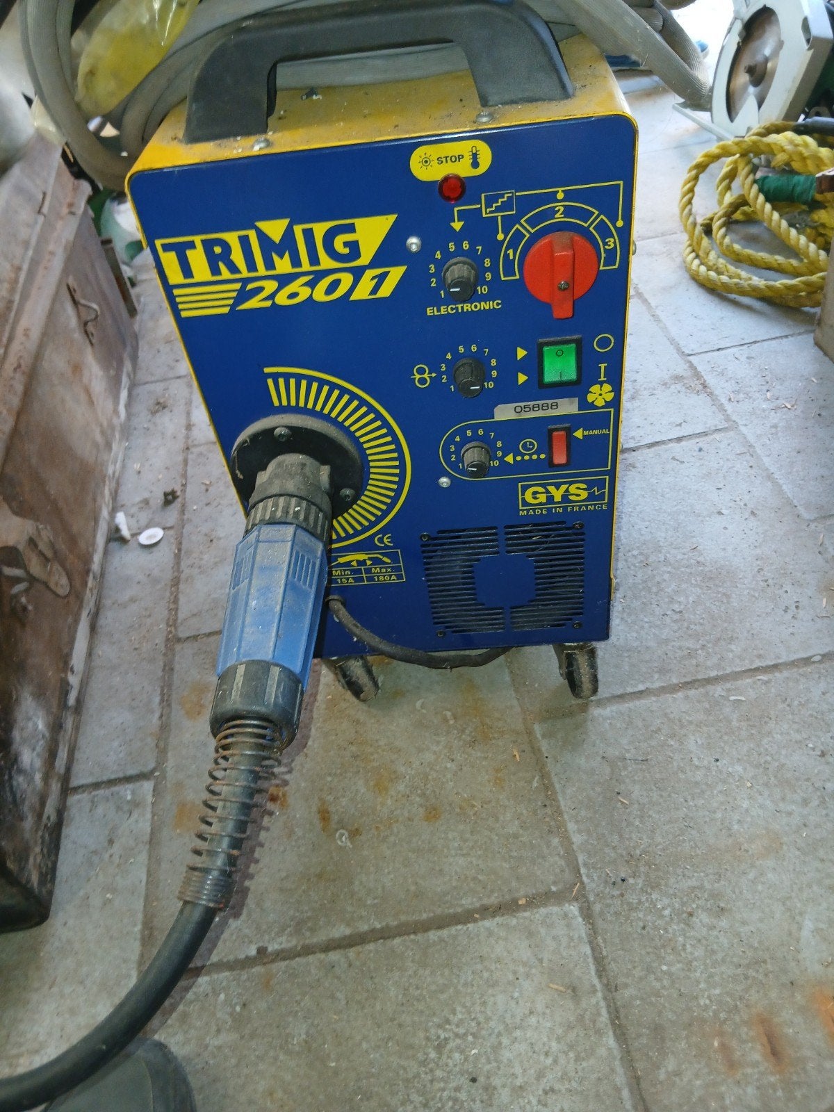 Professioneel lasapparaat trimag 260 1, Ophalen