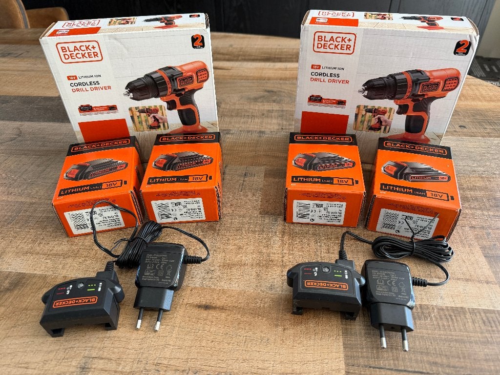 Schroefmachine black and decker 18V, Bricolage & Construction, Outillage | Foreuses, Neuf, Foreuse et Perceuse, Vitesse variable