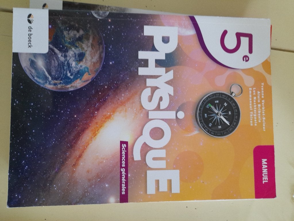 Livre physique 5eme, Physique, Enlèvement, Utilisé, Secondaire