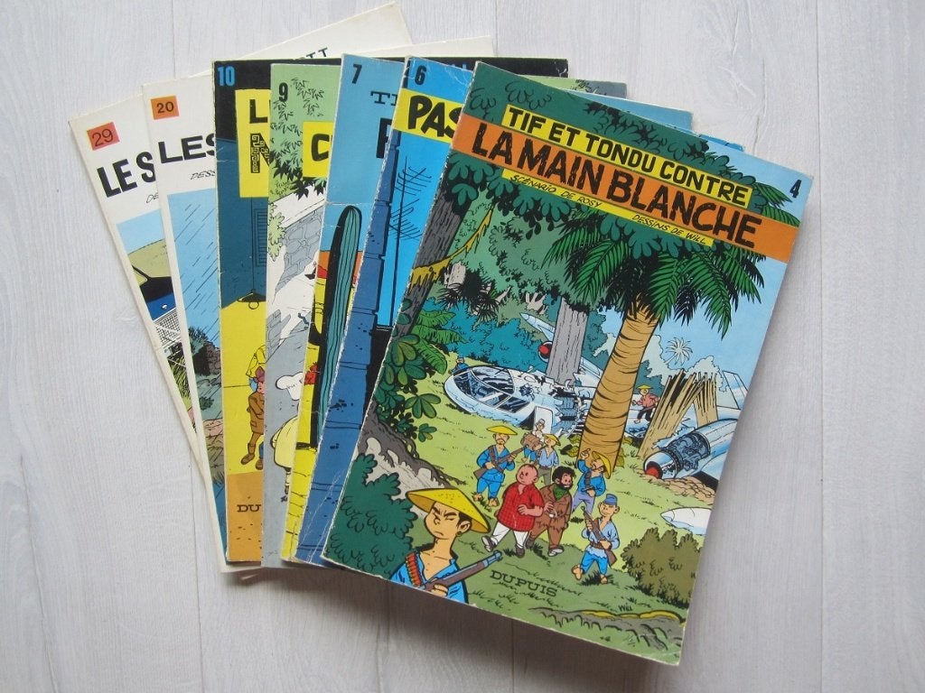 Tif et Tondu brochées - 5,00Eur / pièce, Plusieurs BD, Enlèvement ou Envoi, Utilisé, Will.