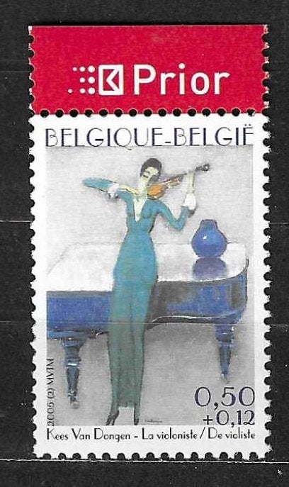 België OPC 3349 Violiste - Kees Van Dongen **, Kunst, Ophalen of Verzenden, Postfris, Postfris