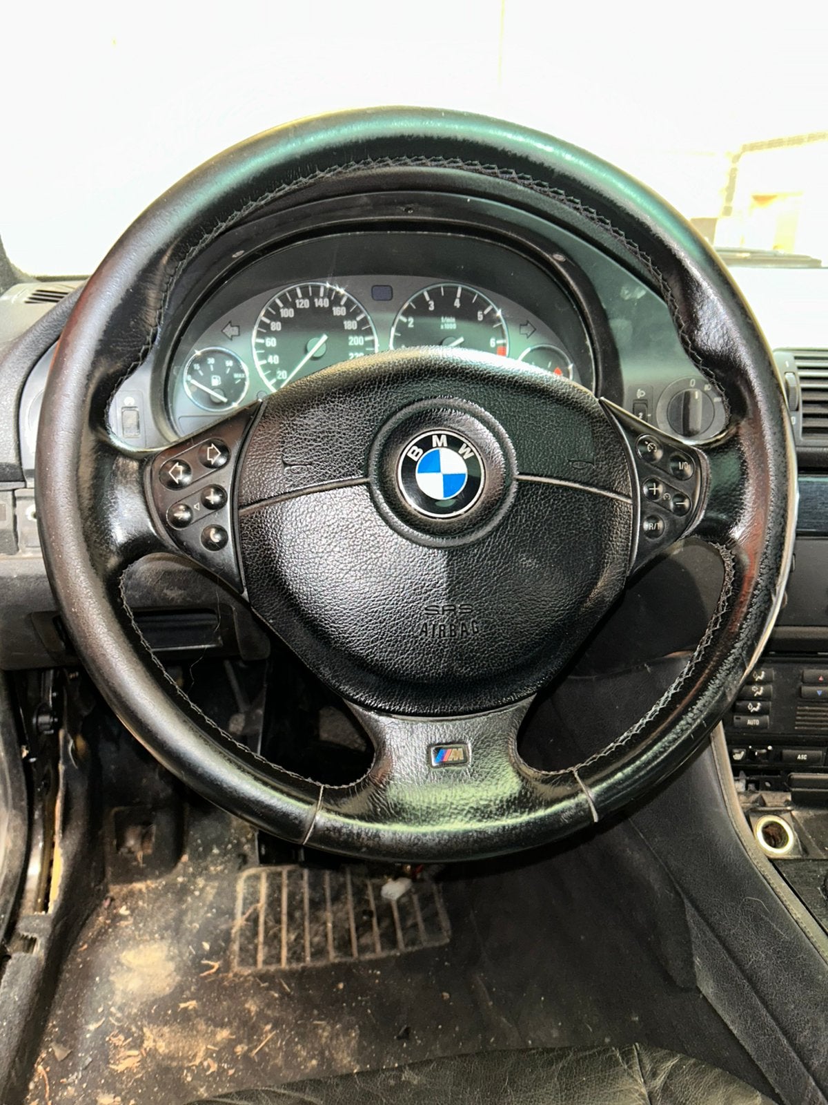 Bmw e39 m5 zwart leren stuurwiel, Auto-onderdelen, Ophalen of Verzenden, Gebruikt, BMW