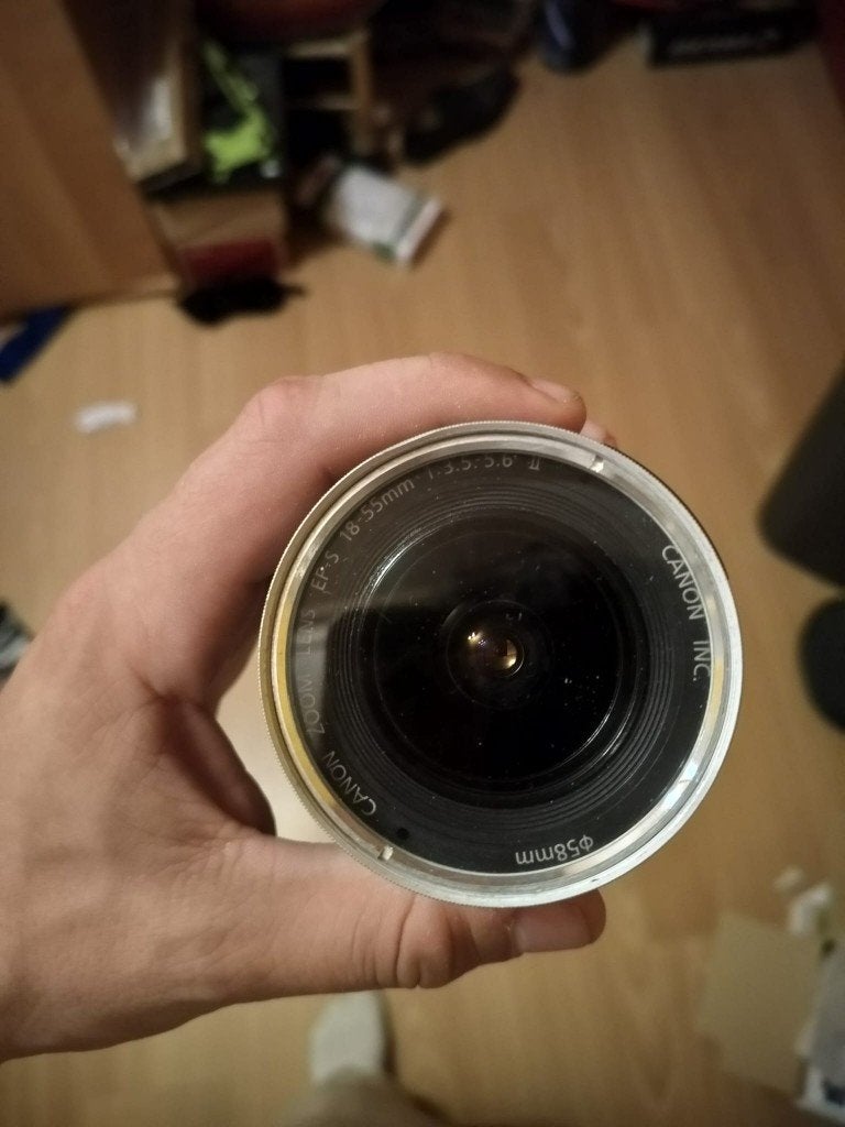 Canon EF-S 18-55mm f/3.5-5.6 II Lens (met UV Filter), Enlèvement, Comme neuf, Canon, Canon EF