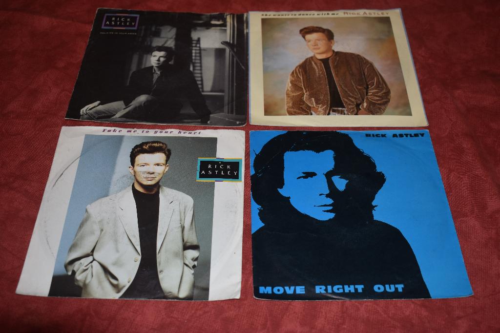 45t vinyl hits van Rick ASTLEY, Ophalen of Verzenden, 1970 - 1979, Zo goed als nieuw