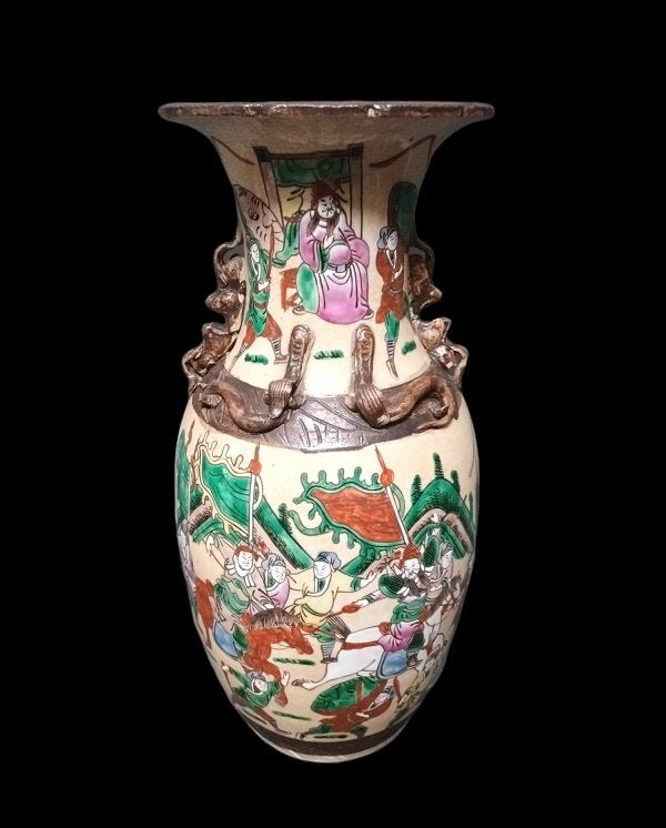 Vase de Nankin avec des scènes d'un guerrier, Antiquités & Art, Enlèvement