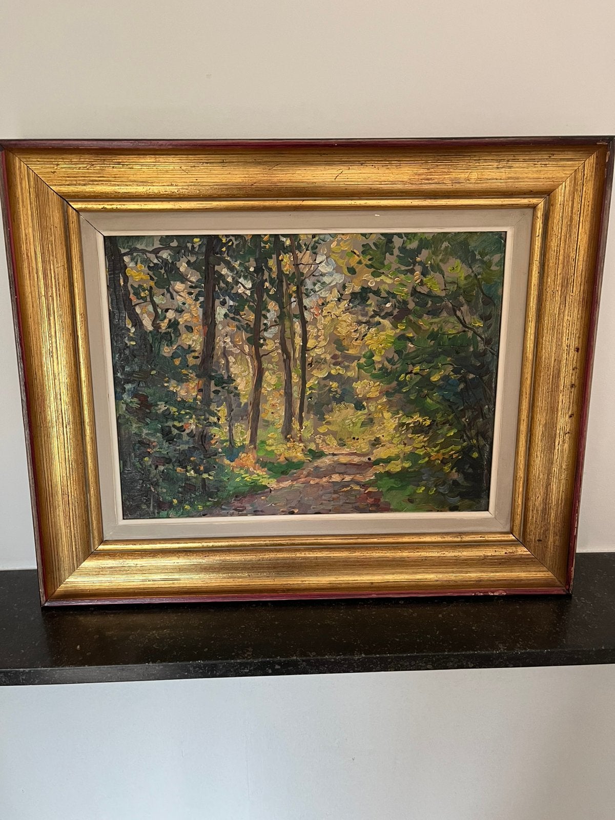 Paysage José Wolff, Antiquités & Art, Peinture à l'huile, Panneau, Enlèvement, Impressionniste