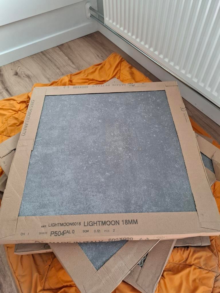 Terras carrelage 60cm op 60cm nieuw, Ophalen