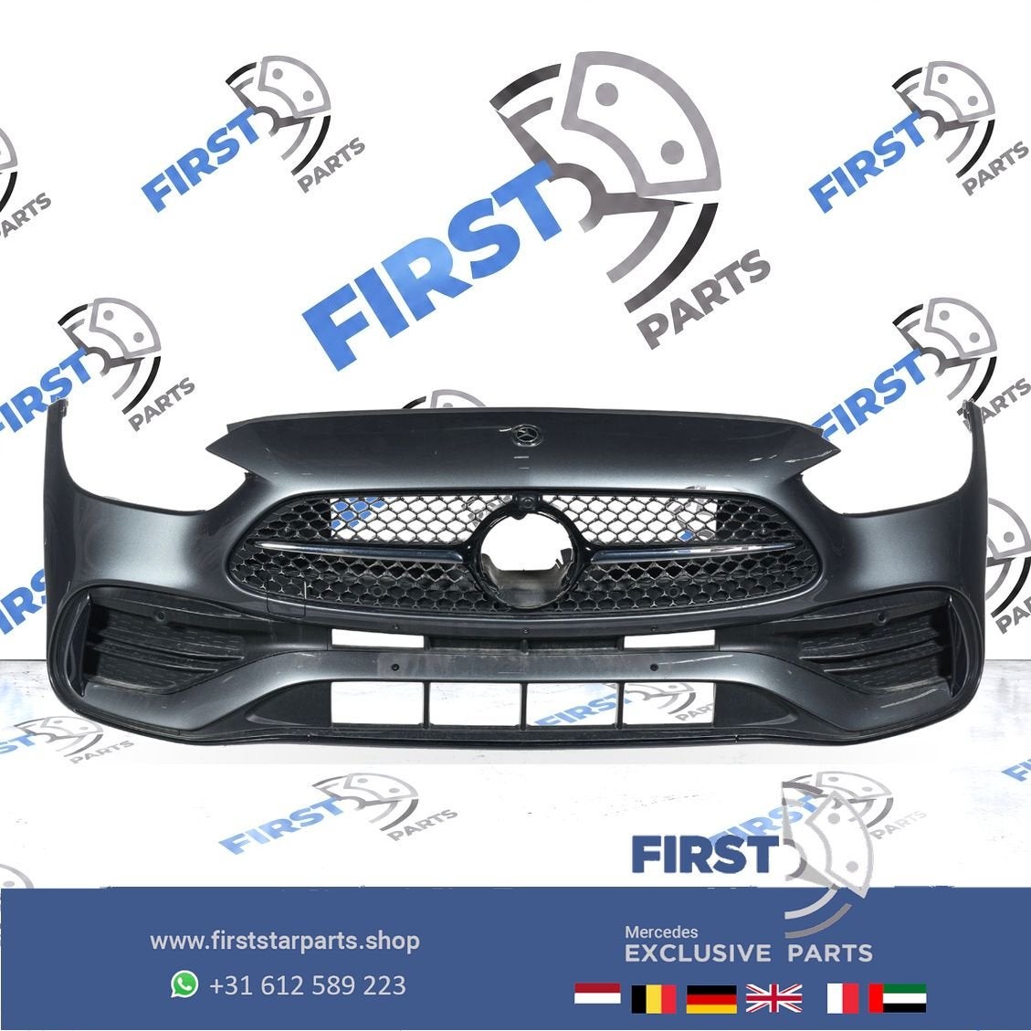 BUMPER W206 S206 AMG VOORBUMPER + DIAMOND STARS GRIL COMPLEE