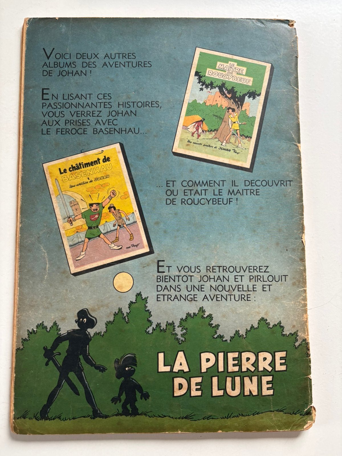 JOHAN Le lutin du bois aux roches eo 1955 éd.originale.Beau, Livres, BD, Une BD, Enlèvement ou Envoi, Utilisé