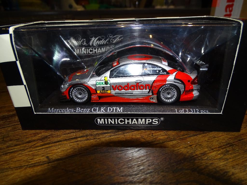 Minichamps Mercedes CLK DTM 2003 Schneider 1/43, Ophalen of Verzenden, Nieuw, Auto, MiniChamps