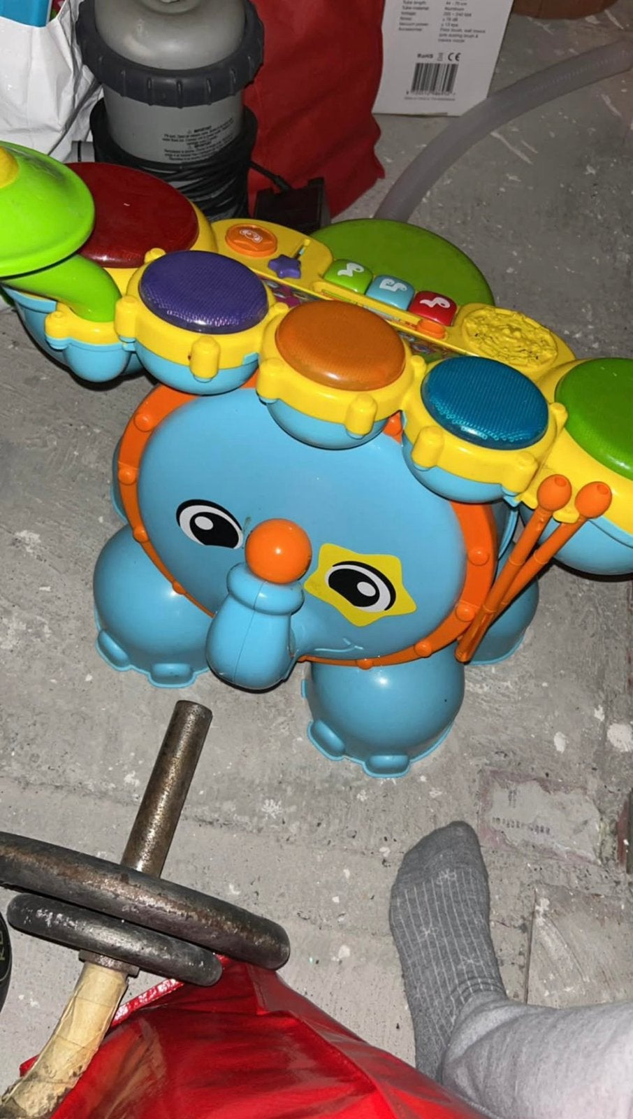 Vtech olifant trommel, Kinderen en Baby's, Ophalen, Zo goed als nieuw