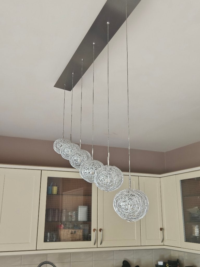 lustre de cuisine, Enlèvement, Métal, Gris, Moderne