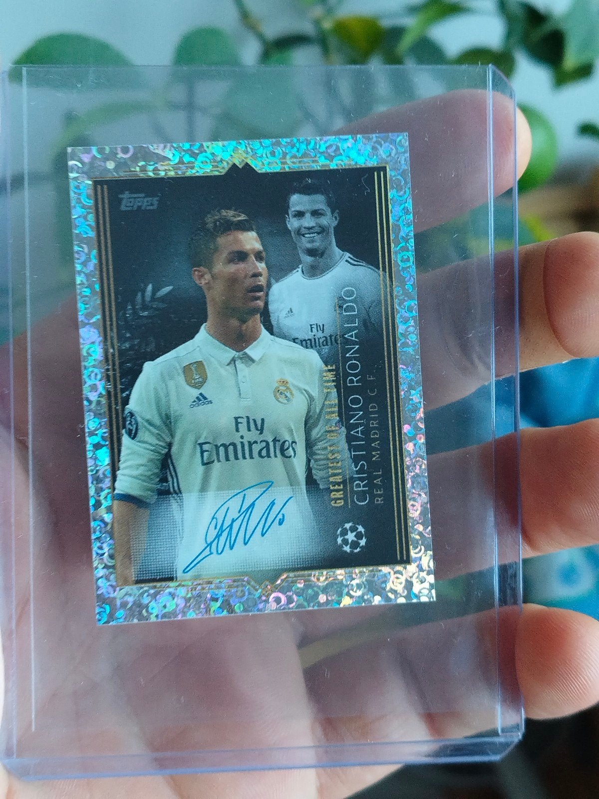 Christiano Ronaldo signed topps Champions League 2023-2024, Ophalen of Verzenden