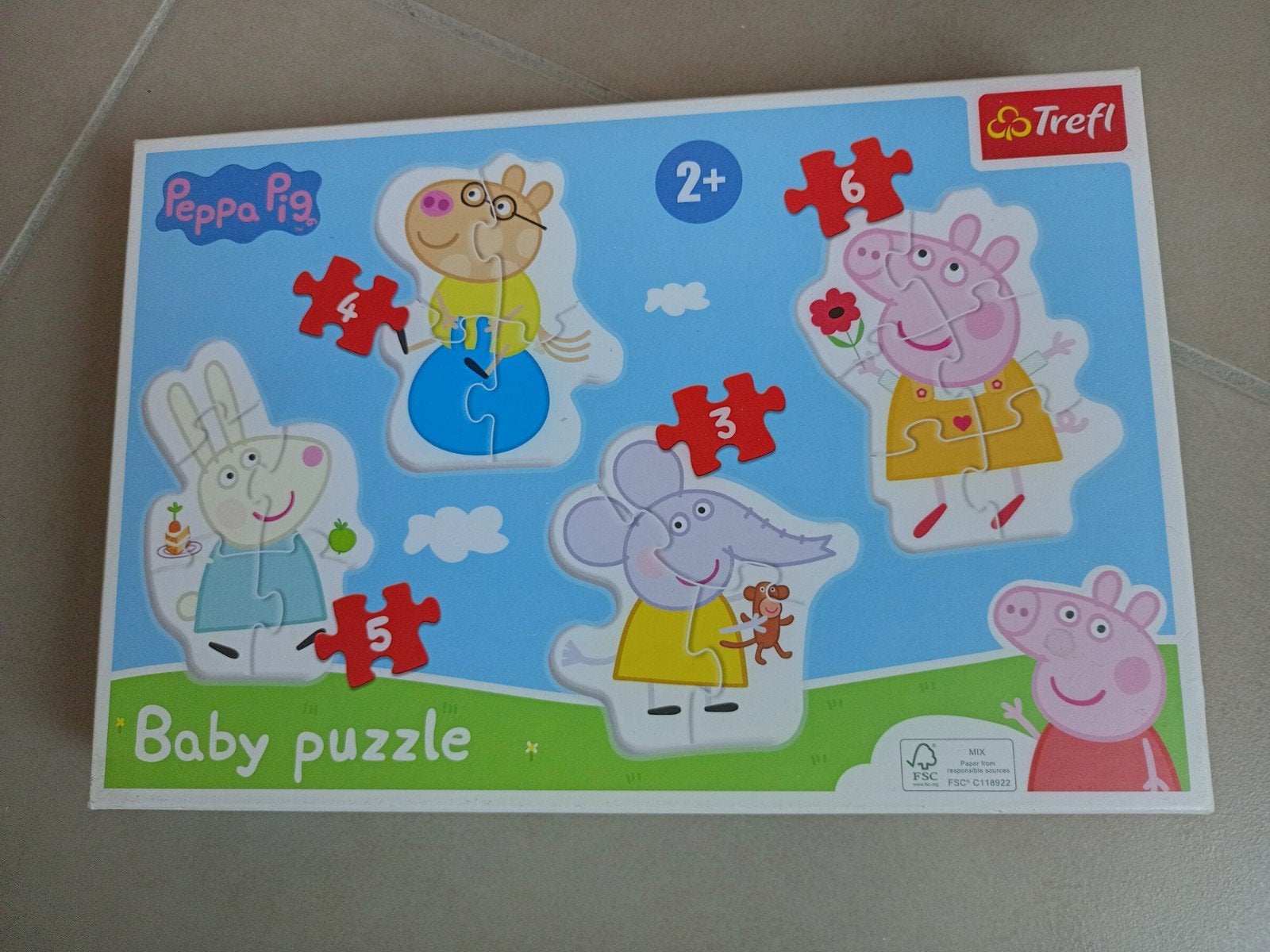 Puzzel Peppa Pig., Ophalen of Verzenden, Minder dan 10 stukjes, Gebruikt, 2 tot 4 jaar