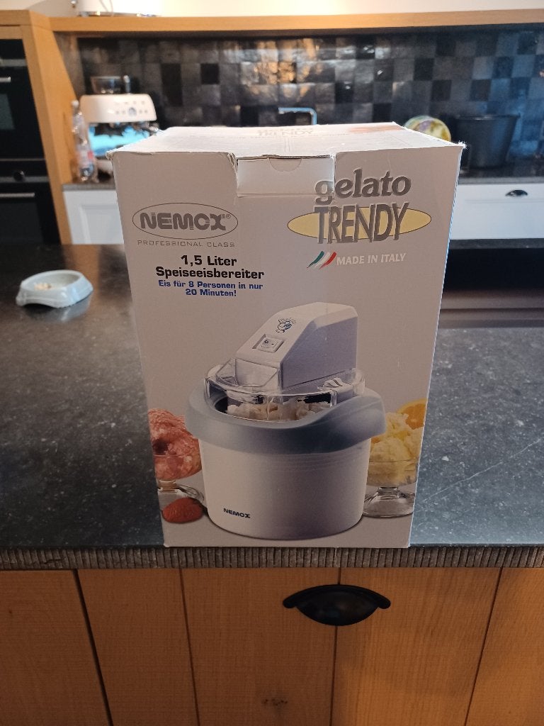 IJSMAKER  MACHINE NEMOX GELATO TRENDY 1.5 LITER, Electroménager, Machines à glace, Enlèvement ou Envoi, Utilisé