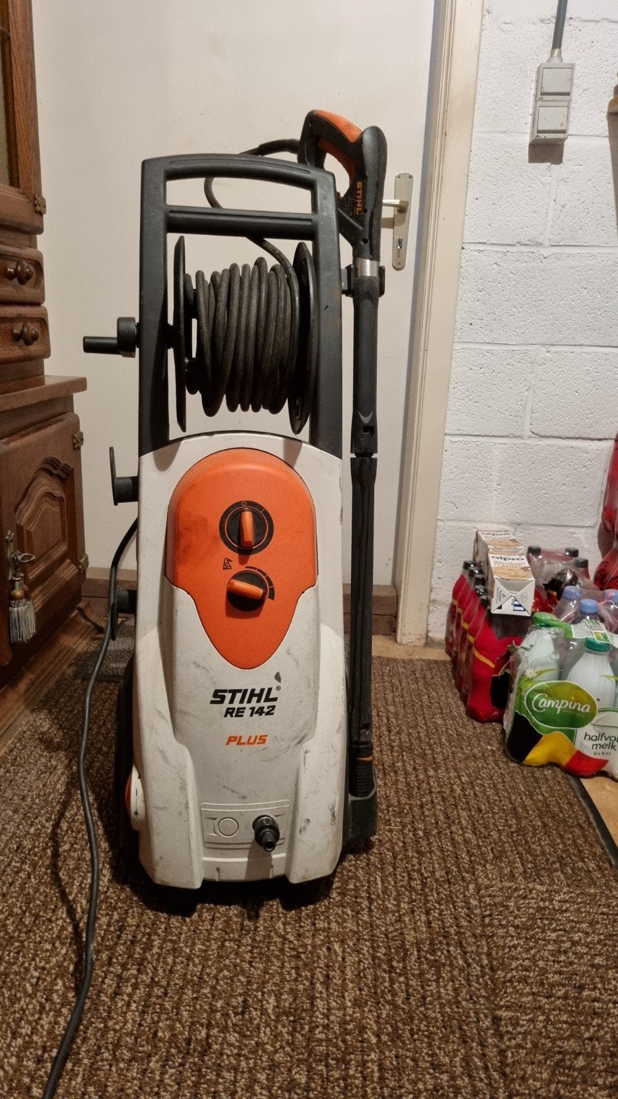 Stihl hogedrukreiniger, Ophalen
