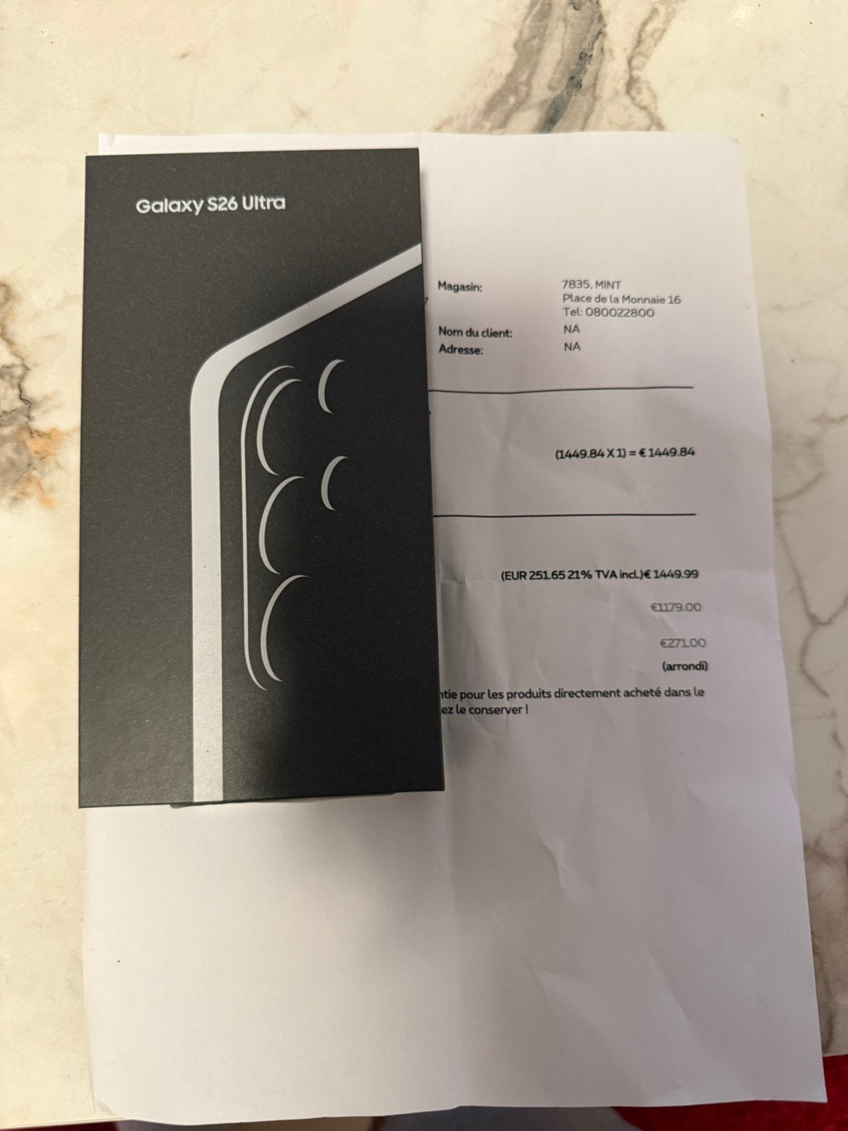Samsung S26 Ultra 256G Zwart 2 jaar garantie nieuw, Télécoms, Enlèvement, Neuf, Noir