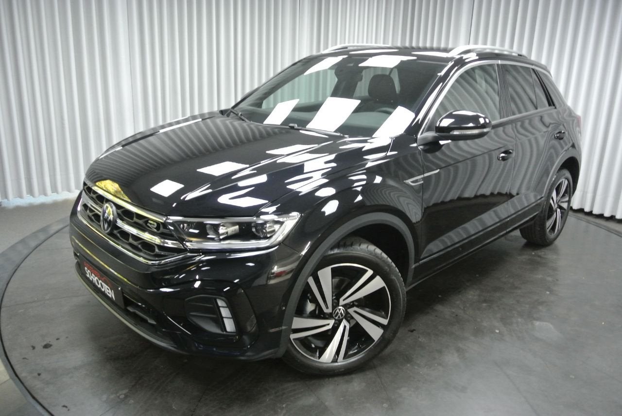 Volkswagen T-Roc R-line 1.5 TSI DSG 150 PK (bj 2025), Auto's, Stof, Adaptive Cruise Control, Zwart, Bedrijf