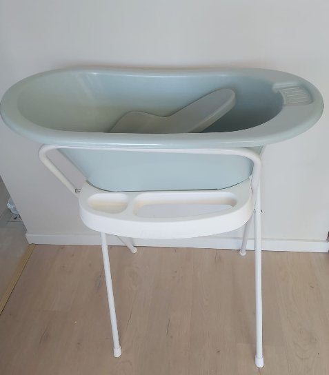 Babybadje, badstaander bébé-jou en badinzet Luma, Kinderen en Baby's, Ophalen, Gebruikt, Badje, Bébé-jou
