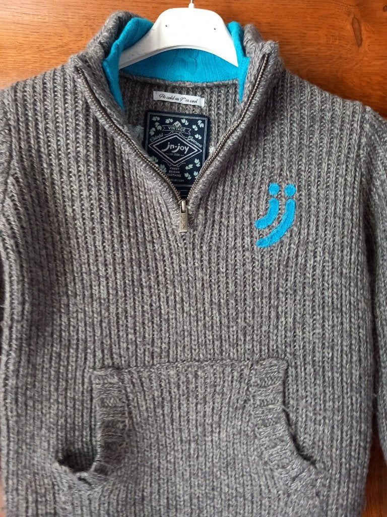 JN JOY - pull - col montant - L.M. taille 10 ans, Garçon, Pull ou Veste, Comme neuf, Jn Joy
