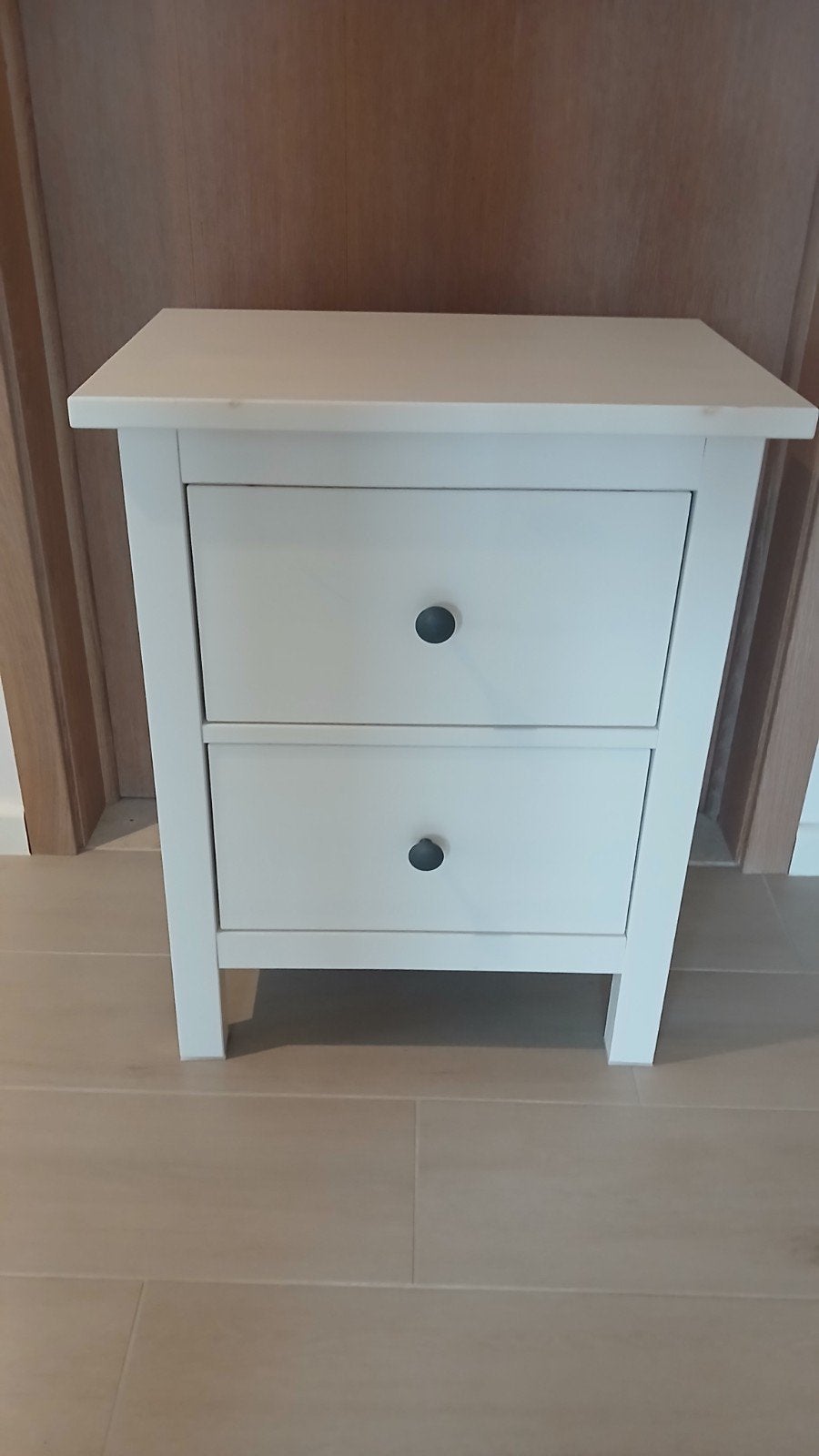 nachtkastje IKEA wit, Maison & Meubles, 45 à 65 cm, Comme neuf, Enlèvement, 55 à 70 cm