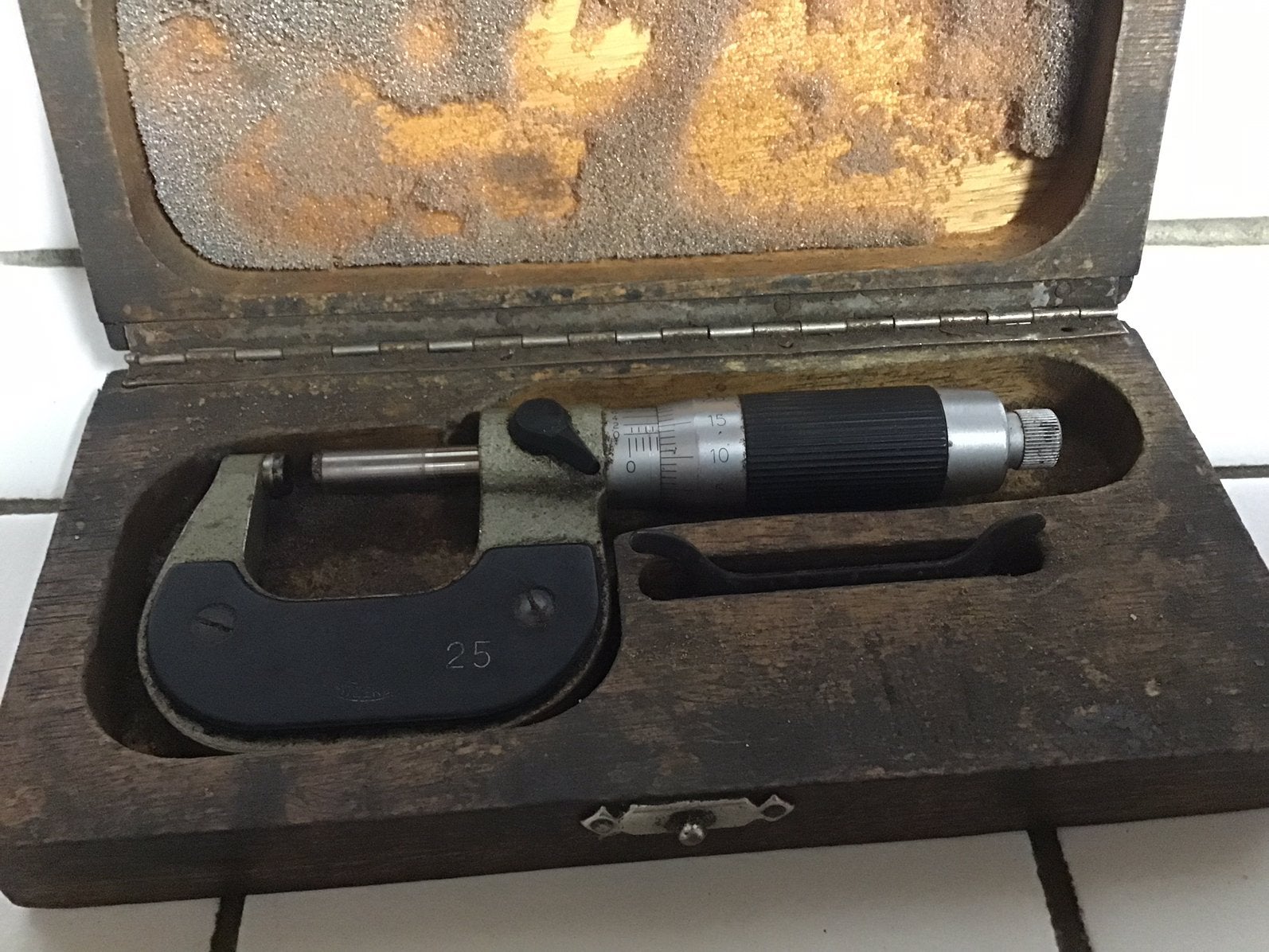 Vintage micrometer schroefmaar Etalon, Antiek en Kunst, Ophalen of Verzenden