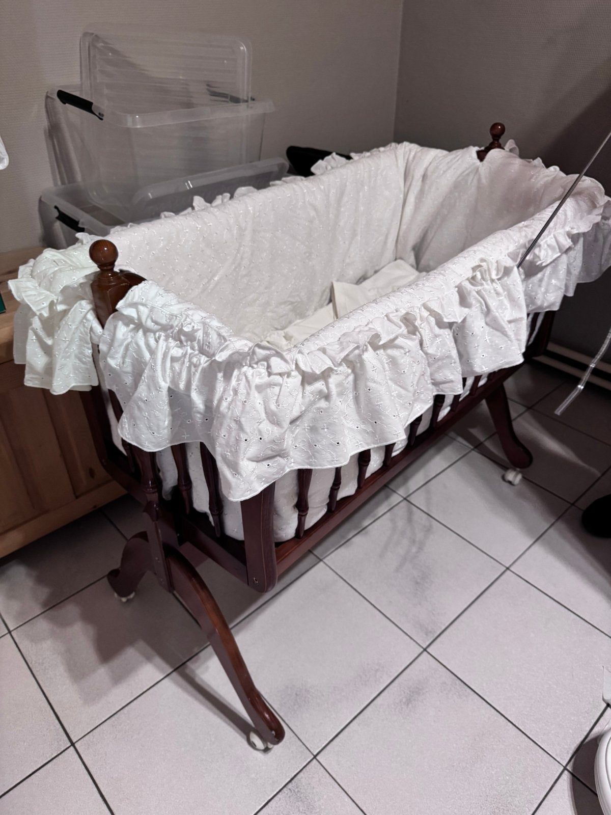 Lit bébé avec berceaux, Enlèvement, Comme neuf, Berceau