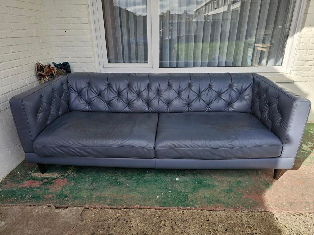 NATUZZI EDITION 3 zit, Huis en Inrichting, Ophalen, Gebruikt, Rechte bank, Leer