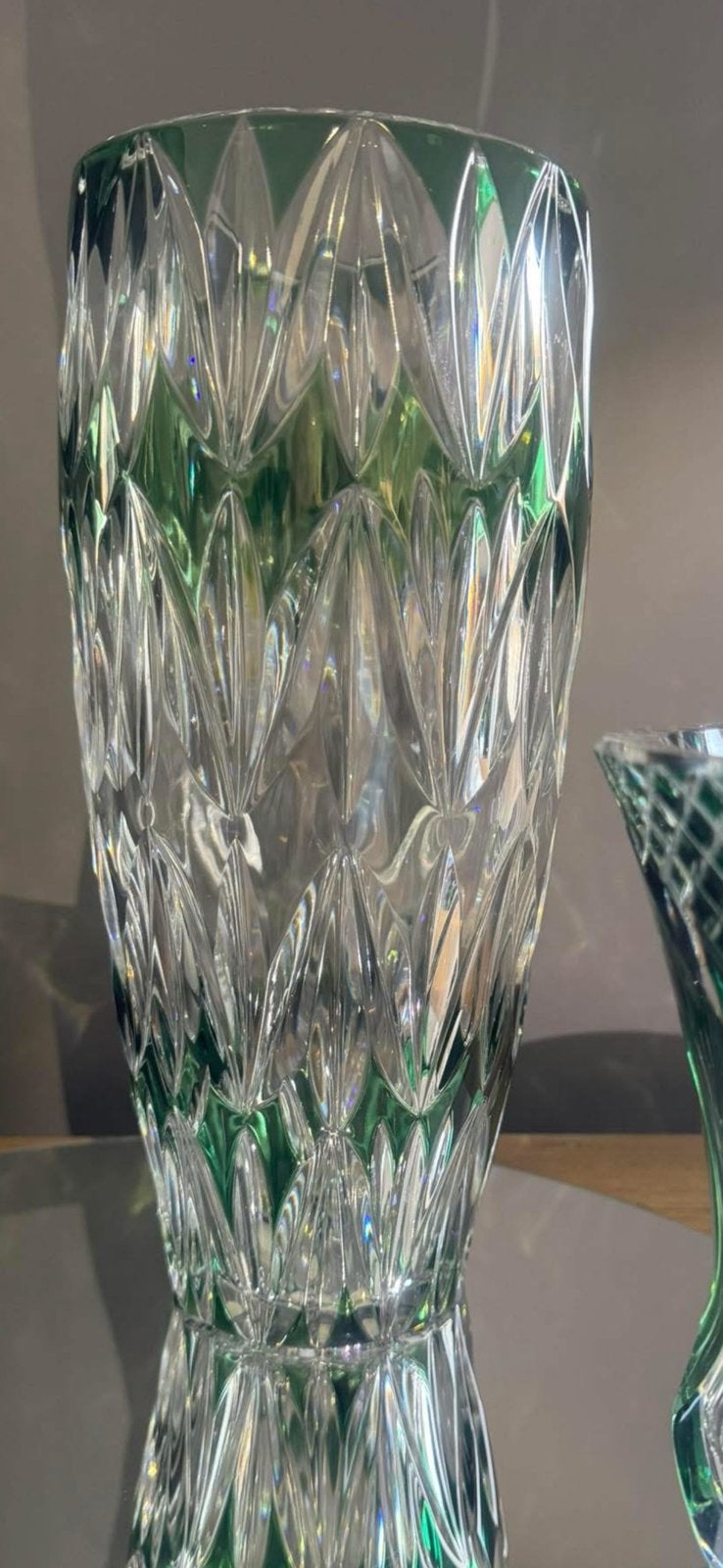 Val saint Lambert , superbe vase , signé., Enlèvement ou Envoi