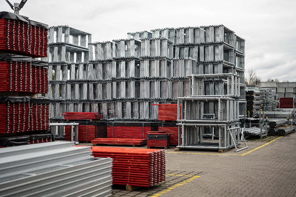 Nouvel échafaudage de façade | 90 m² | Livraison rapide, Envoi, Neuf, Échafaudage de façade, 5 mètres de hauteur ou plus