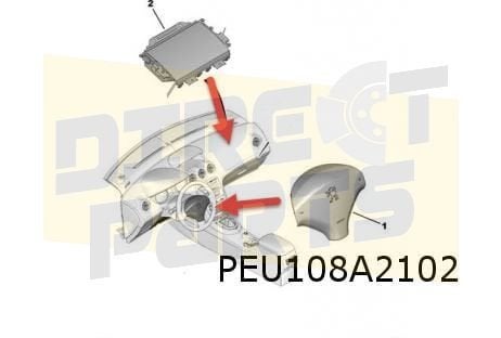 Peugeot 308 (9/07-1/14) bijrijdersairbag Origineel! 8216RQ, Neuf, -, -, Peugeot