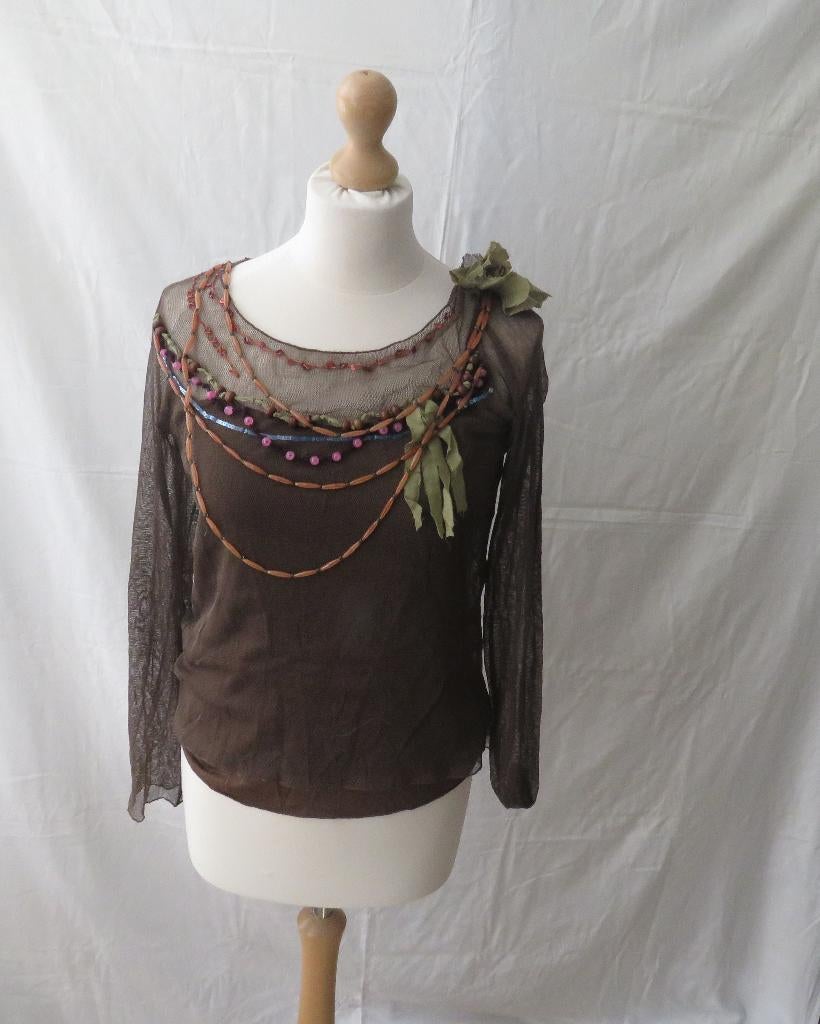 Blouse perlée Caroline Biss taille 40, Enlèvement ou Envoi, Taille 38/40 (M)