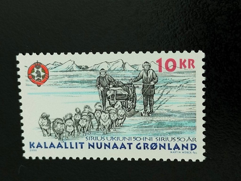 Greenland 2000 - Patrouille Sirius - chiens de traîneau **, Envoi, Danemark, Non oblitéré