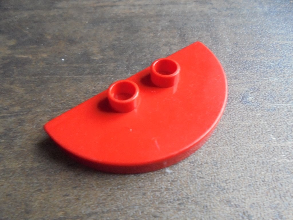 Lego Duplo Tile Modified 2x4x0,33 Half Circle (zie foto's) 8, Ophalen of Verzenden, Gebruikt, Losse stenen, Duplo